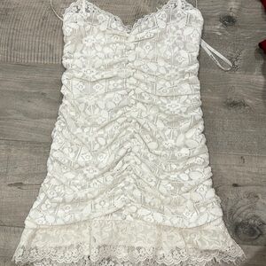 For Love And Lemons White Mini Dress
